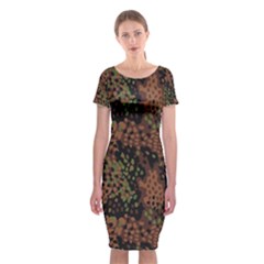 Digital Camouflage Classic Short Sleeve Midi Dress by Amaryn4rt