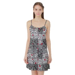 Sribble Plaid Satin Night Slip by Amaryn4rt