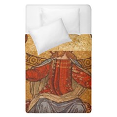 Gold Jesus Duvet Cover Double Side (single Size) by boho