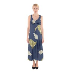 Duck Tech Repeat Sleeveless Maxi Dress by Simbadda