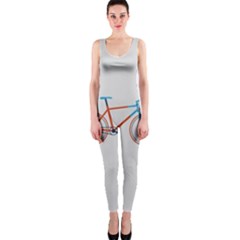 Bicycle Sports Drawing Minimalism Onepiece Catsuit by Simbadda