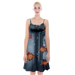 Natural Habitat Spaghetti Strap Velvet Dress by Valentinaart