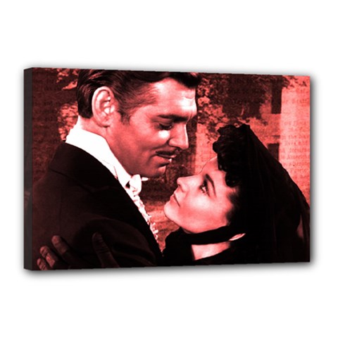 Gone With The Wind Canvas 18  X 12  by Valentinaart