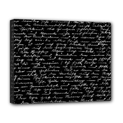 Handwriting  Deluxe Canvas 20  X 16   by Valentinaart