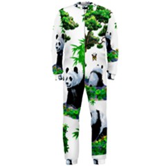 Cute Panda Cartoon Onepiece Jumpsuit (men)  by Simbadda