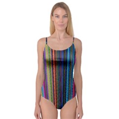 Multi Colored Lines Camisole Leotard  by Simbadda