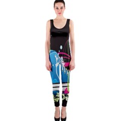 Sneakers Shoes Patterns Bright Onepiece Catsuit by Simbadda