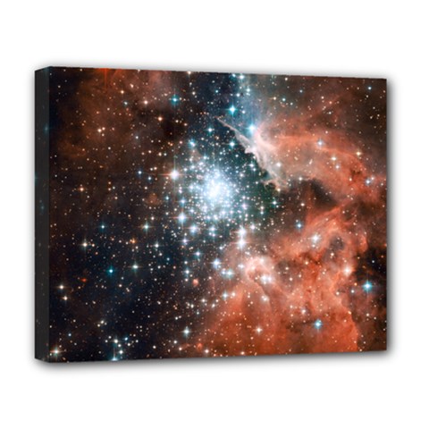 Star Cluster Deluxe Canvas 20  X 16   by SpaceShop