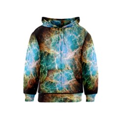 Crab Nebula Kids  Zipper Hoodie by SpaceShop