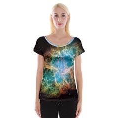 Crab Nebula Women s Cap Sleeve Top by SpaceShop