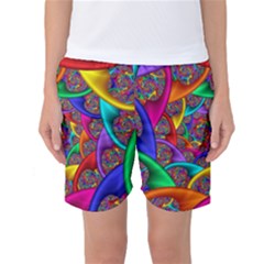 Color Spiral Women s Basketball Shorts by Simbadda