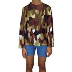 Crystallize Background Kids  Long Sleeve Swimwear by Simbadda