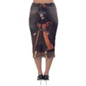 Count Vlad Dracula Velvet Midi Pencil Skirt View2