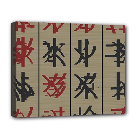 Ancient Chinese Secrets Characters Deluxe Canvas 20  X 16   by Amaryn4rt