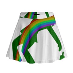 St  Patricks Mini Flare Skirt by Valentinaart