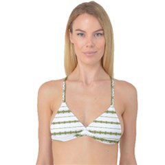 Ethnic Floral Stripes Reversible Tri Bikini Top by dflcprintsclothing