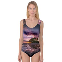 Landscape Reflection Waves Ripples Princess Tank Leotard  by Amaryn4rt