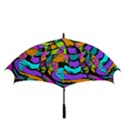 Abstract Art Squiggly Loops Multicolored Golf Umbrellas View3