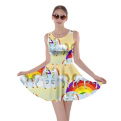 Rainbow Pony  Skater Dress by Valentinaart