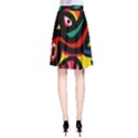 A Seamless Crazy Face Doodle Pattern A-Line Skirt View2