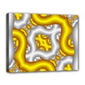 Fractal Background With Golden And Silver Pipes Canvas 14  x 11  View1