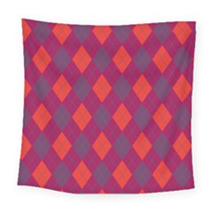 Plaid Pattern Square Tapestry (large) by Valentinaart