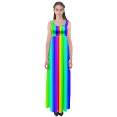 Rainbow Gradient Empire Waist Maxi Dress by Simbadda