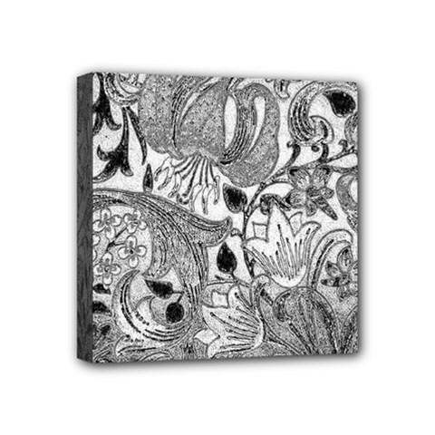 Floral Pattern Mini Canvas 4  X 4  by Valentinaart