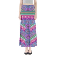 Colorful Aztec 3 Maxi Skirt by CoolDesigns