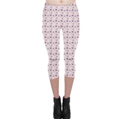 Pink Pattern Colorful Butterflies Capri Leggings by CoolDesigns