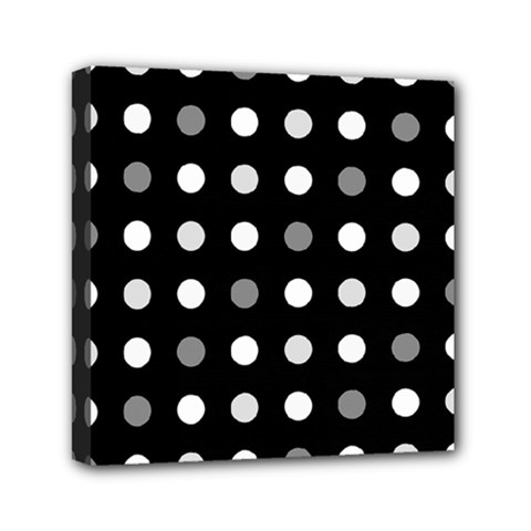 Polka Dots  Mini Canvas 6  X 6  by Valentinaart