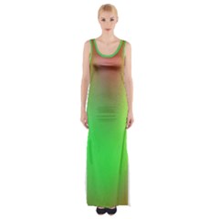 November Blurry Brilliant Colors Maxi Thigh Split Dress by Simbadda