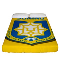 Jiangsu Suning F C  Fitted Sheet (king Size) by Valentinaart