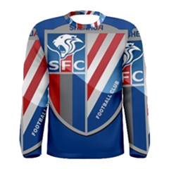 Shanghai Greenland Shenhua F C  Men s Long Sleeve Tee by Valentinaart