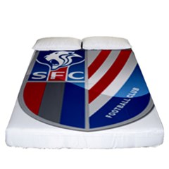 Shanghai Greenland Shenhua F C  Fitted Sheet (california King Size) by Valentinaart