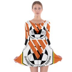 Shandong Luneng Taishan F C  Long Sleeve Skater Dress by Valentinaart