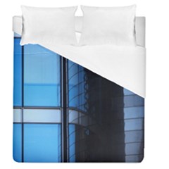 Modern Office Window Architecture Detail Duvet Cover (queen Size) by Simbadda