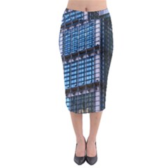 Modern Business Architecture Midi Pencil Skirt by Simbadda