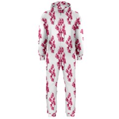 Santa Rita Flowers Pattern Hooded Jumpsuit (men)  by dflcprintsclothing