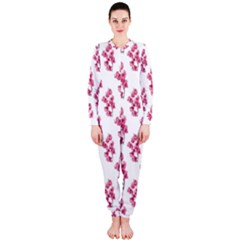 Santa Rita Flowers Pattern Onepiece Jumpsuit (ladies)  by dflcprintsclothing