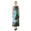 Beautiful Peacock Colorful Sleeveless Maxi Dress View2