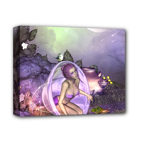 Wonderful Fairy In The Wonderland , Colorful Landscape Deluxe Canvas 14  X 11  by FantasyWorld7