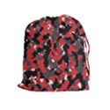 Bloodshot Camo Red Urban Initial Camouflage Drawstring Pouches (Extra Large) View1