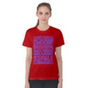 Red & Blue Kids Wake Me Up Early Every Morning Women s Cotton Tee View1