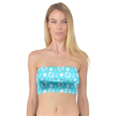 Record Blue Dj Music Note Club Bandeau Top by Mariart