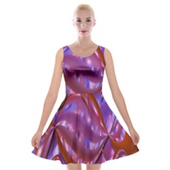 Passion Candy Sensual Abstract Velvet Skater Dress by Simbadda