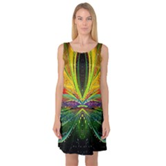 Future Abstract Desktop Wallpaper Sleeveless Satin Nightdress by Simbadda