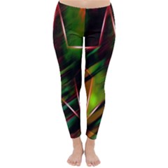 Colorful Background Star Classic Winter Leggings by Simbadda