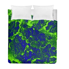 Abstract Green And Blue Background Duvet Cover Double Side (full/ Double Size) by Nexatart