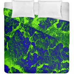 Abstract Green And Blue Background Duvet Cover Double Side (king Size) by Nexatart